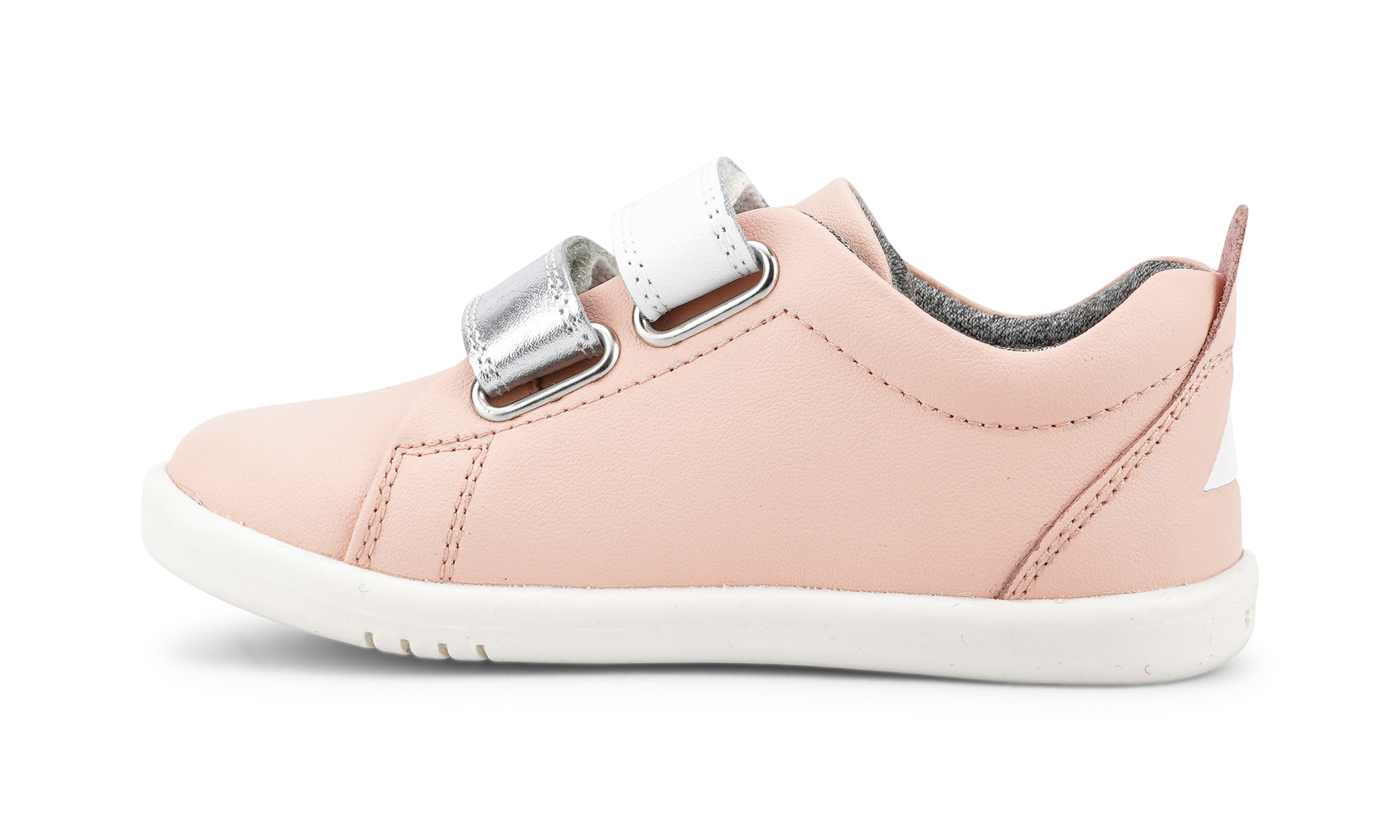 Bobux - Grass Court Switch  - Seashell (Silver+White)