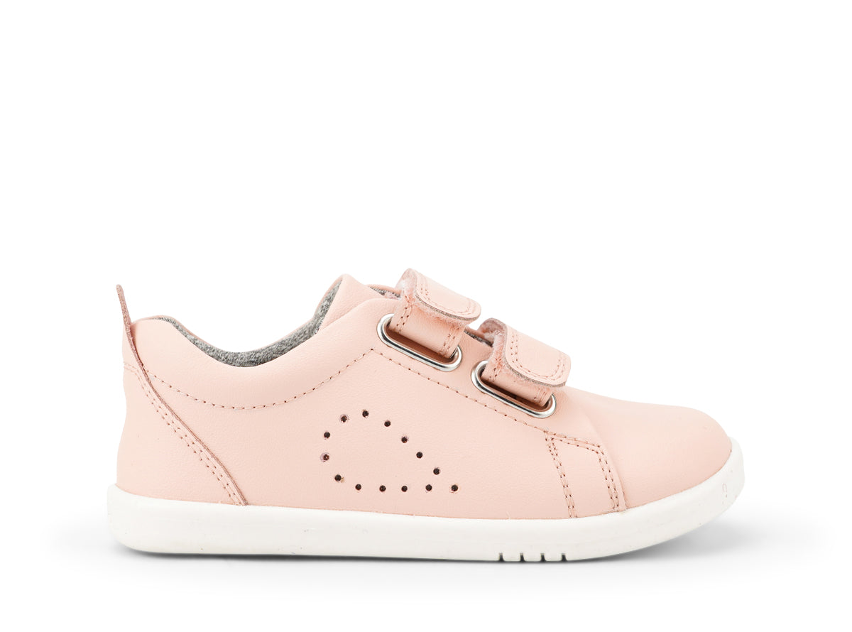 Bobux - Grass Court Switch  - Seashell (Silver+White)