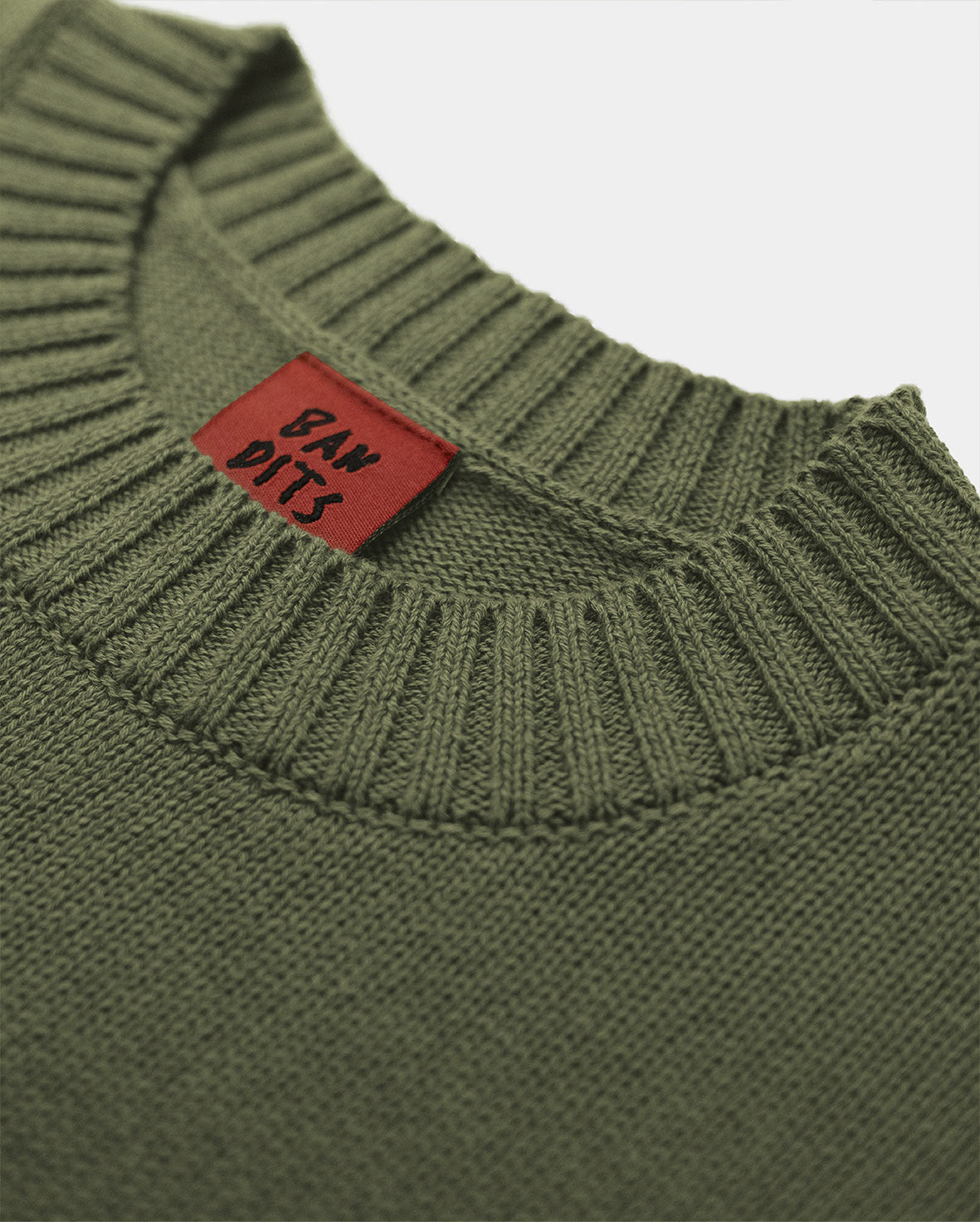 Band Of Boys - Bandits  Smiley Knit Crew - Moss Green