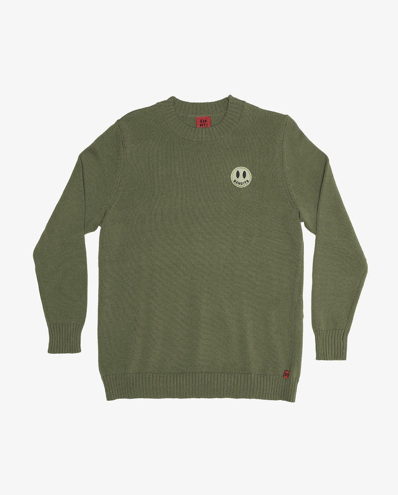 Band Of Boys - Bandits  Smiley Knit Crew - Moss Green