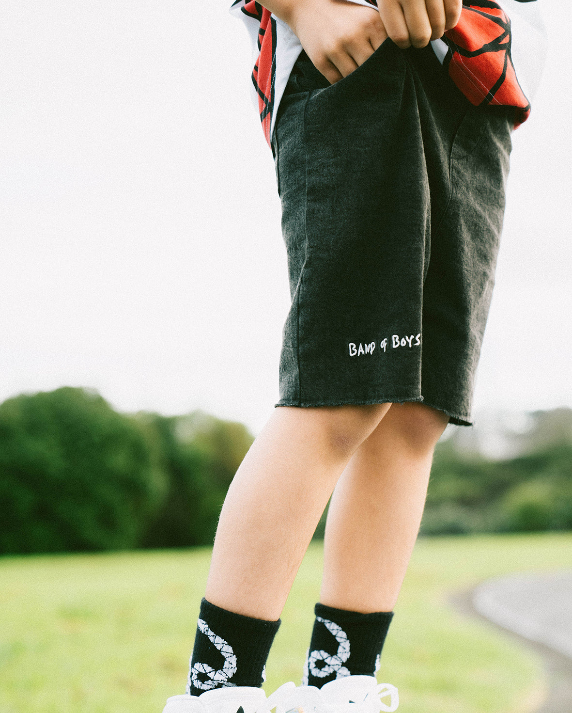 Band of Boys - Black Relaxed Denim Short
