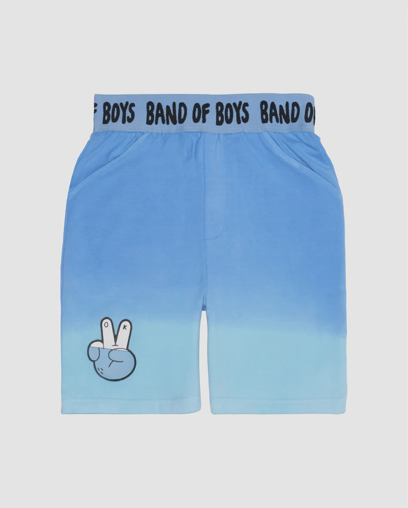 Band of Boys - Shorts Peace Out Blue Dip-Dye
