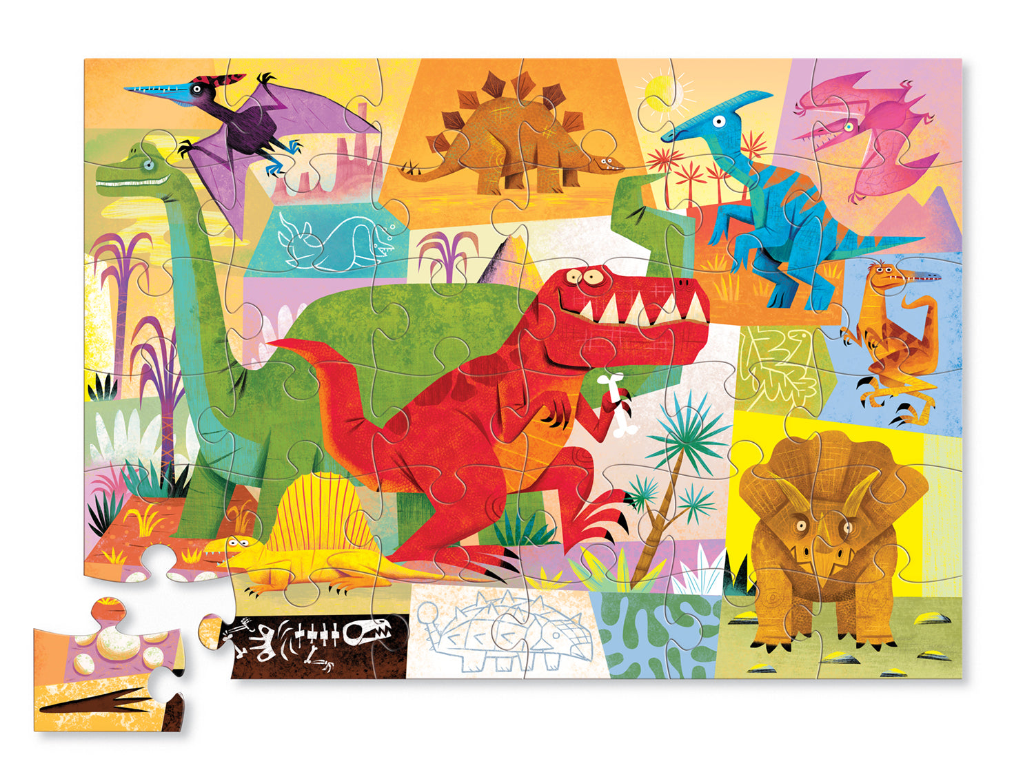 Crocodile Creek - 36 pc Floor Puzzle  - Dinosaur