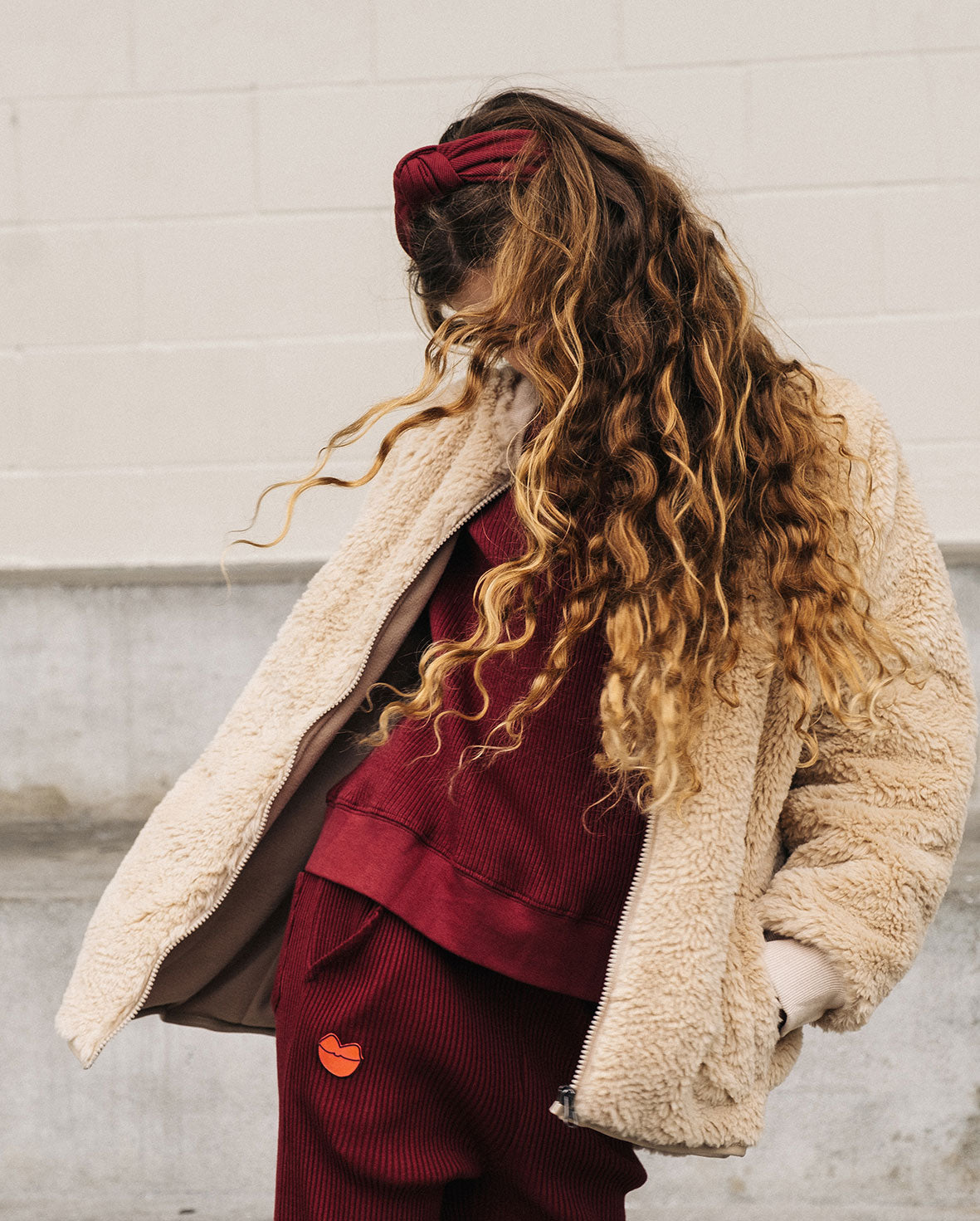 The Girl Club - Faux Fur Jacket - Natural