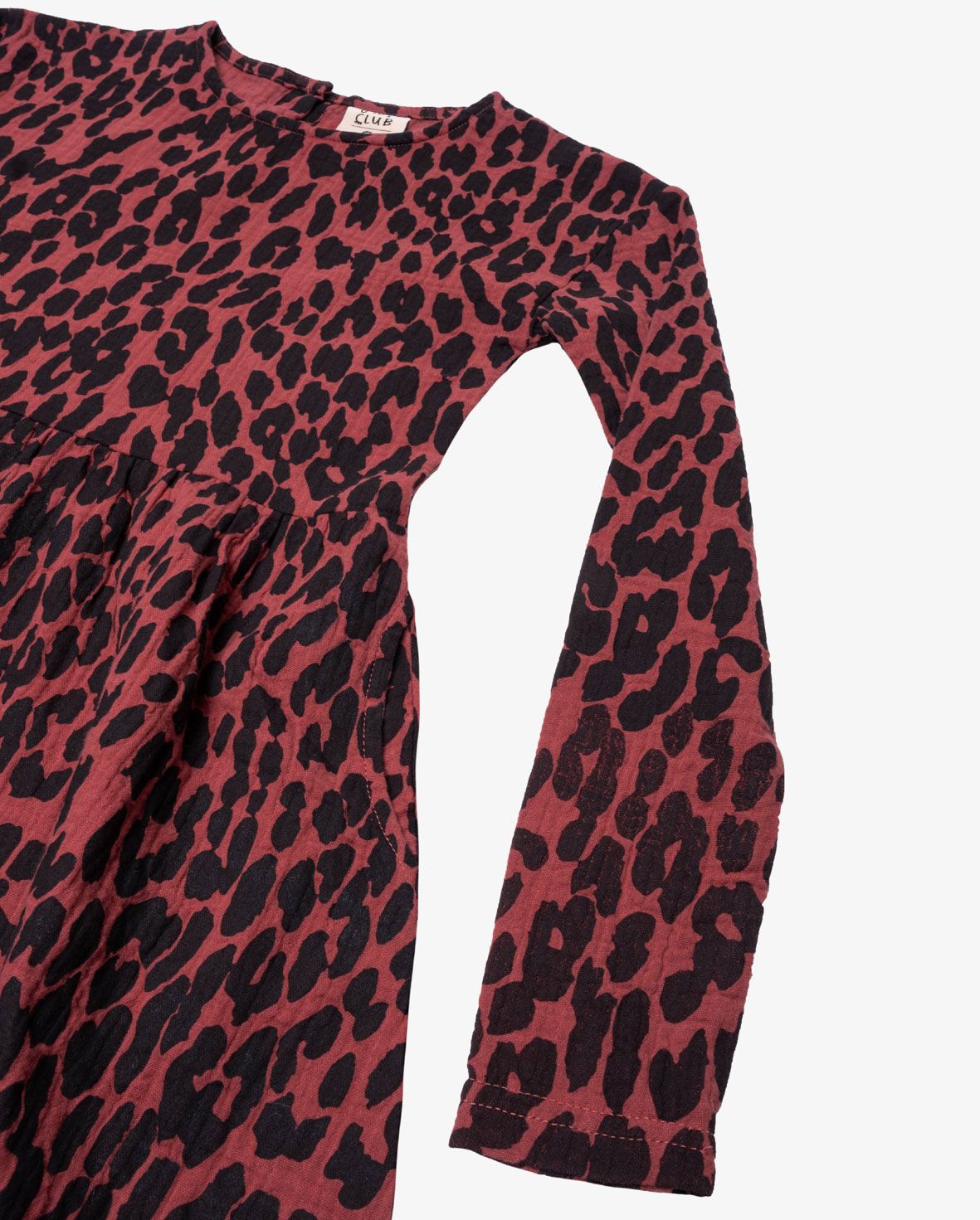 The Girl Club - Leopard Print Gathered Waist Dress - Sienna