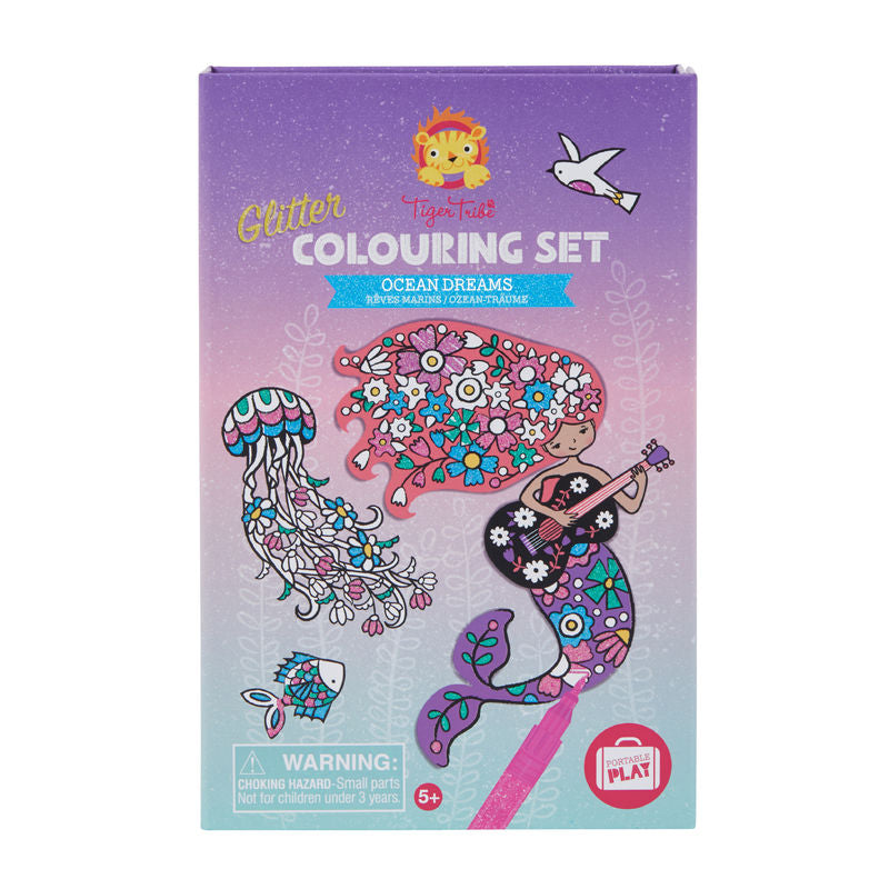 Tiger Tribe - Glitter Colouring Set - Ocean Dreams