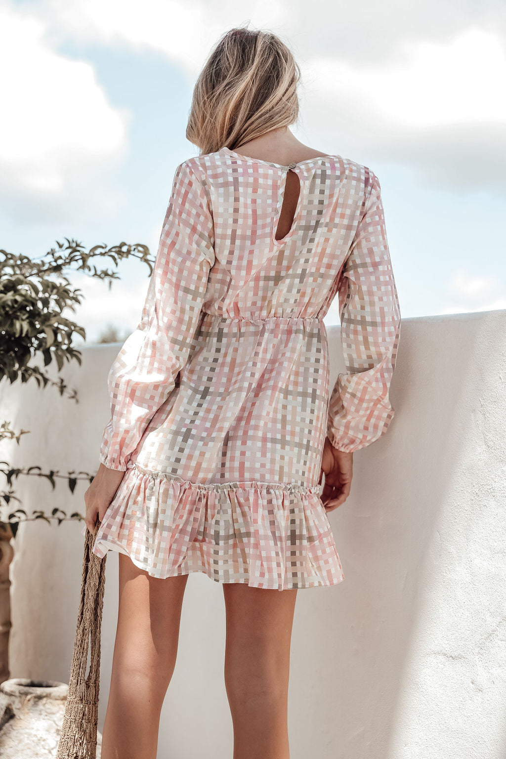 Kapow WOMEN'S - Rainbow Gingham Dress