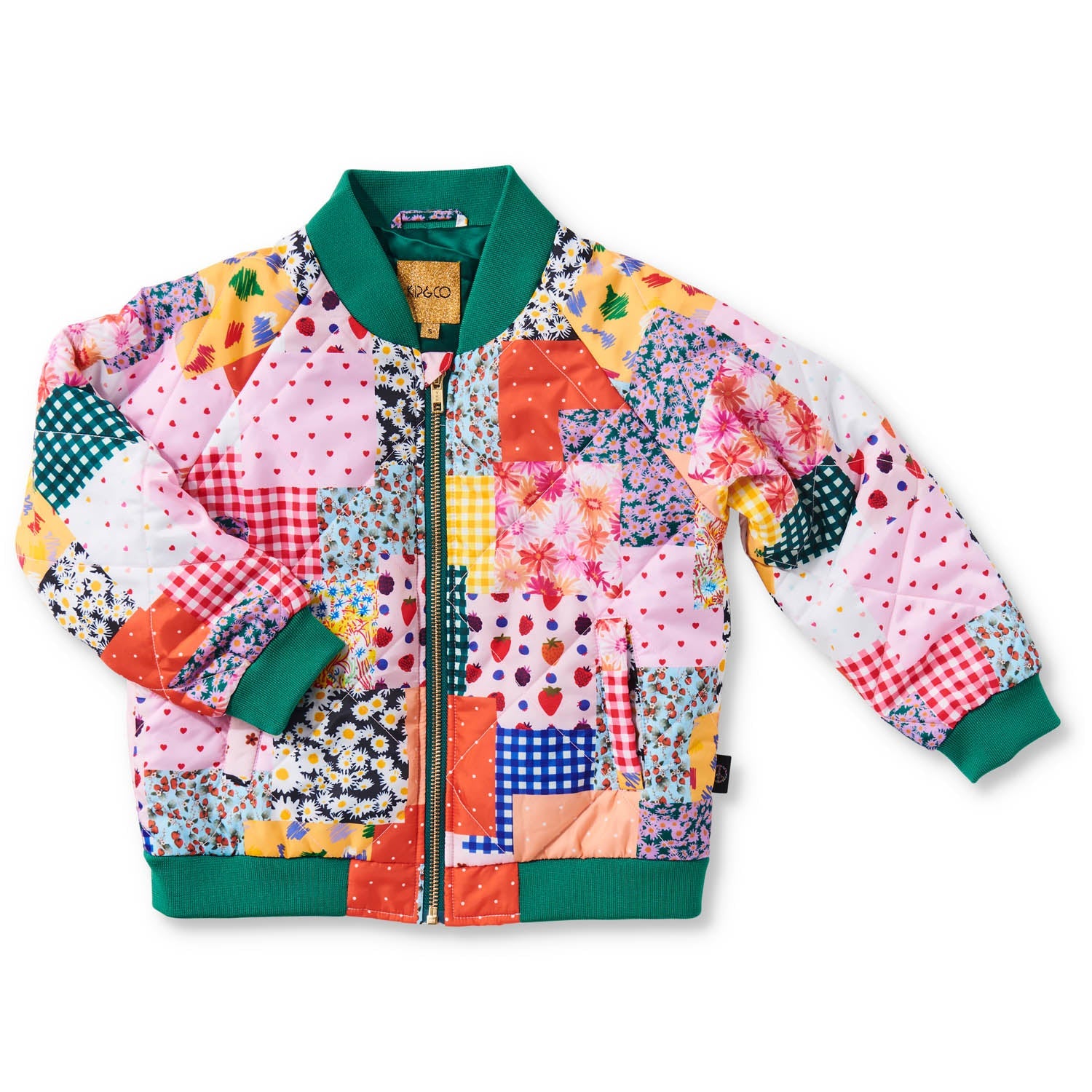 Kip & Co - Quilted Bomber - Patches Of Love