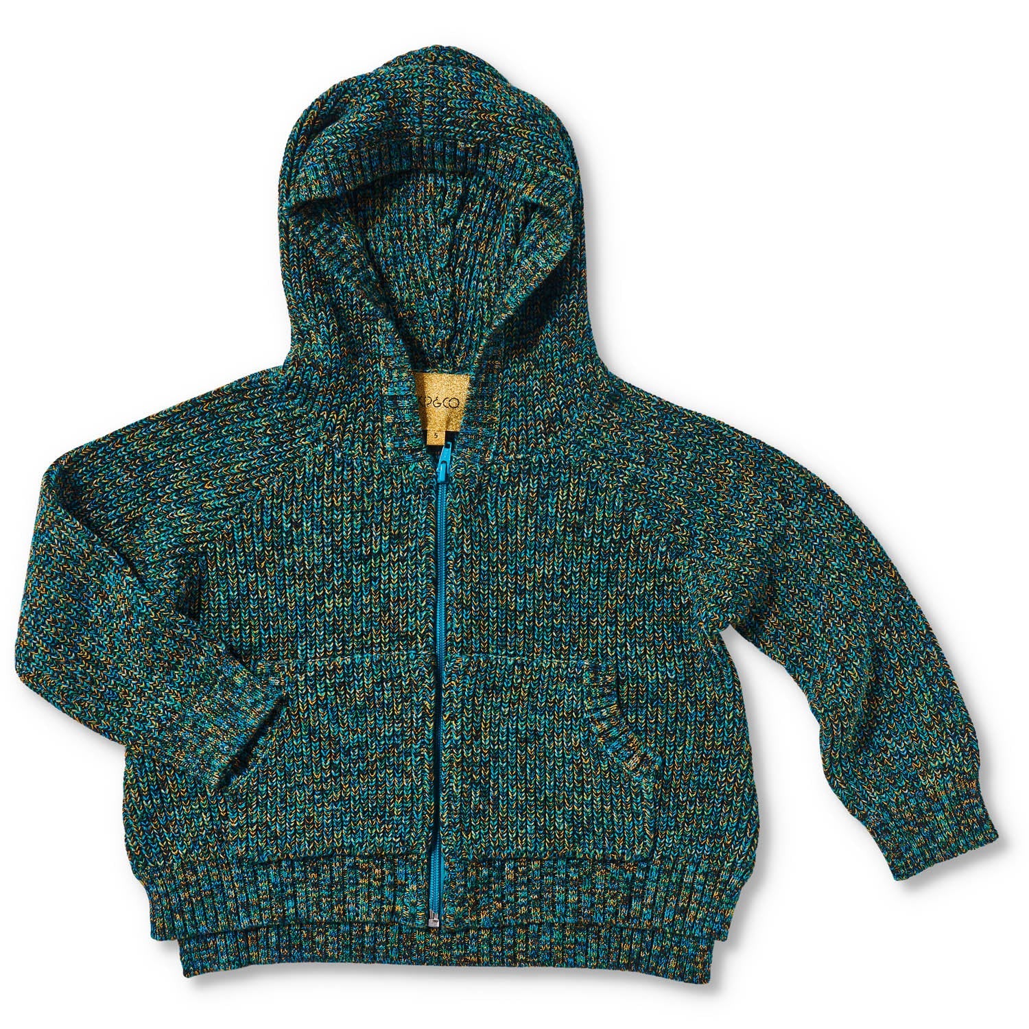 Kip & Co - Jungle - Cable Knit Zip Hooded - Cardigan