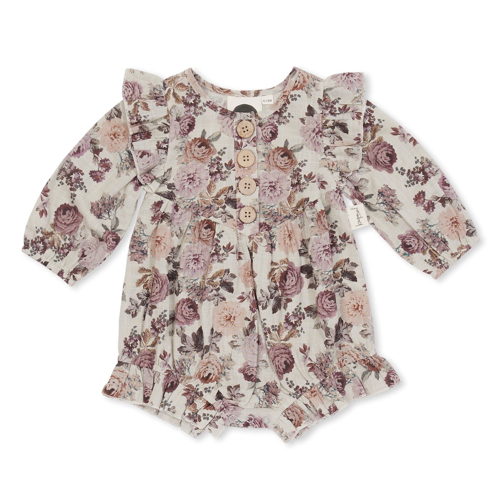 Kapow Kids - Vintage Dahlia Baby Frill Playsuit