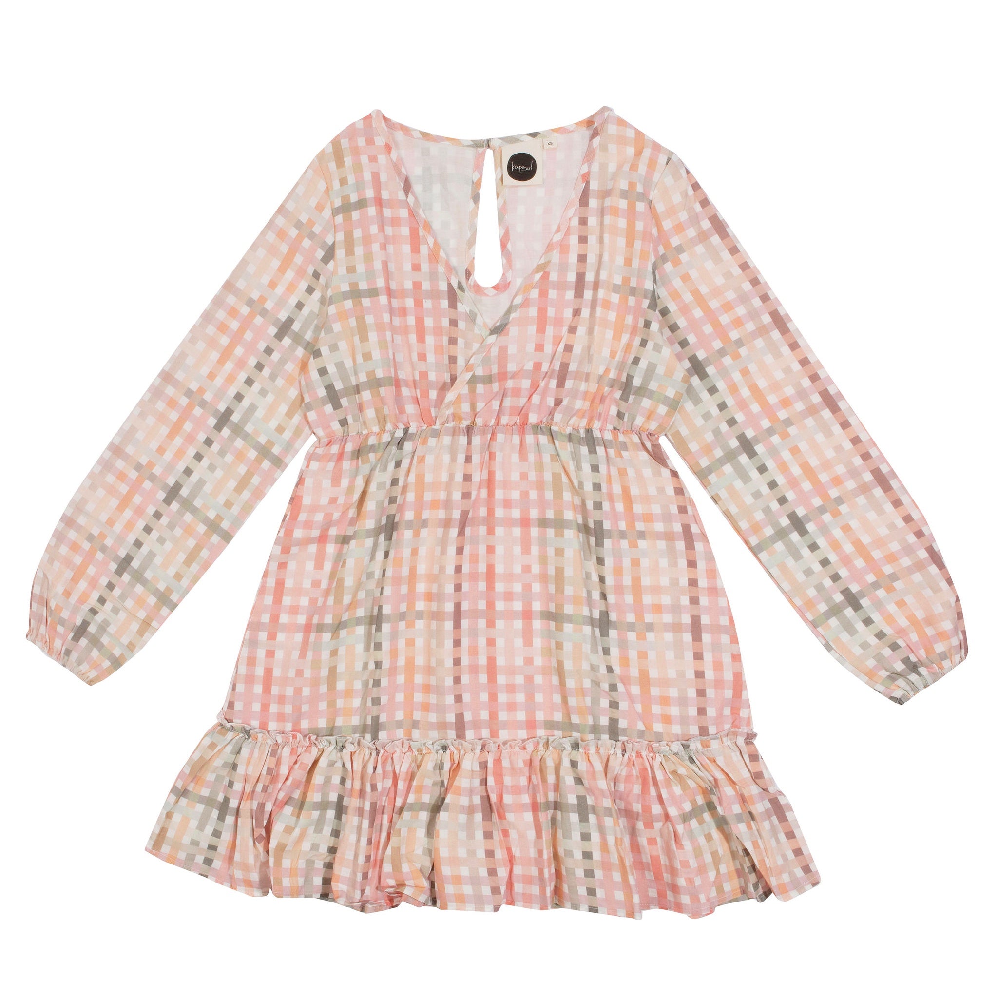 Kapow WOMEN'S - Rainbow Gingham Dress