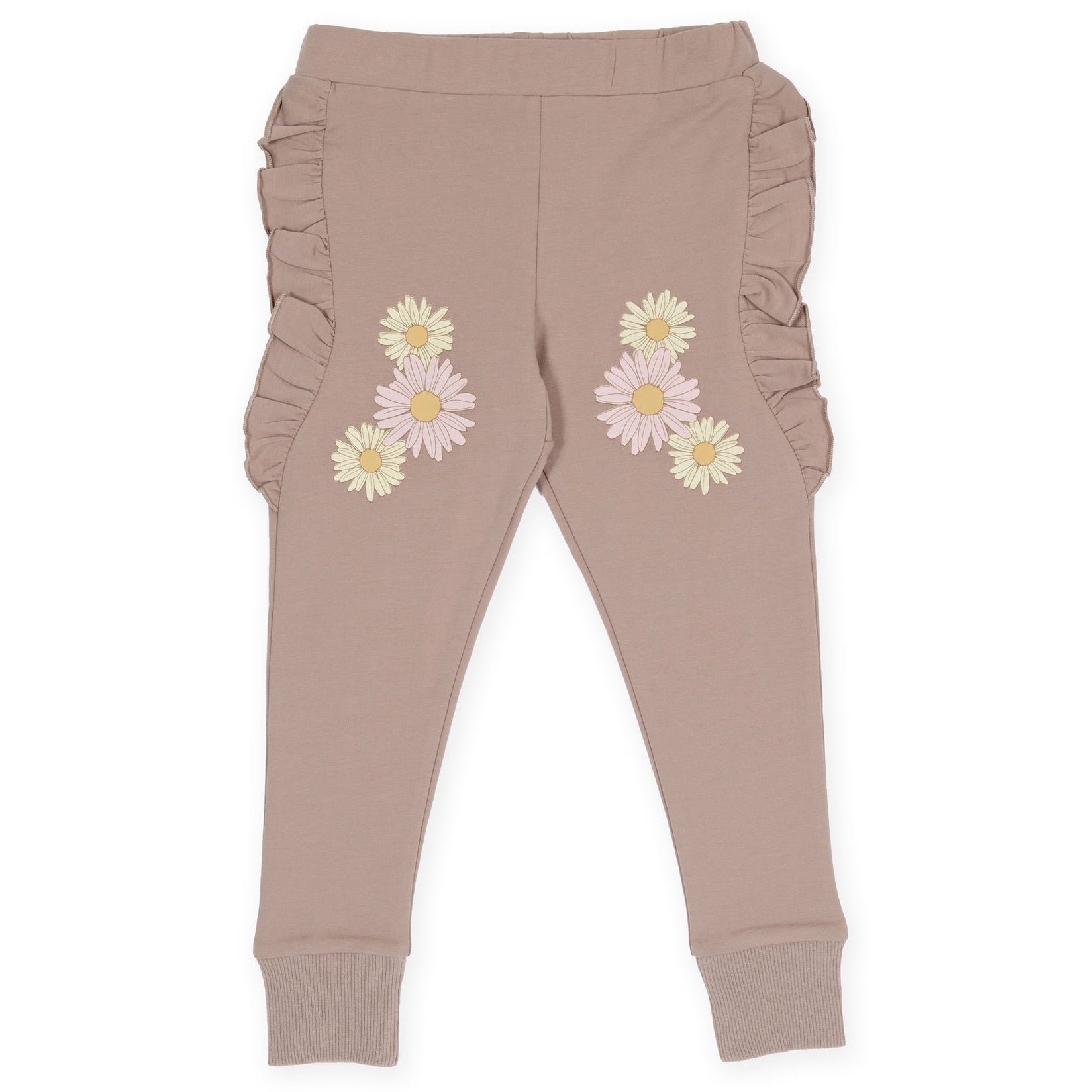 Kapow Kids - Rose Taupe Frill Trackies