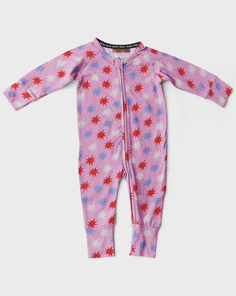 Kip & Co - Long Sleeve Zip Organic Romper - Be A Star