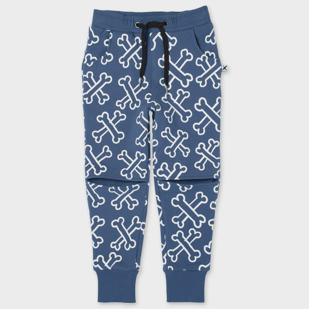 Minti - Bones Furry Trackies - Navy