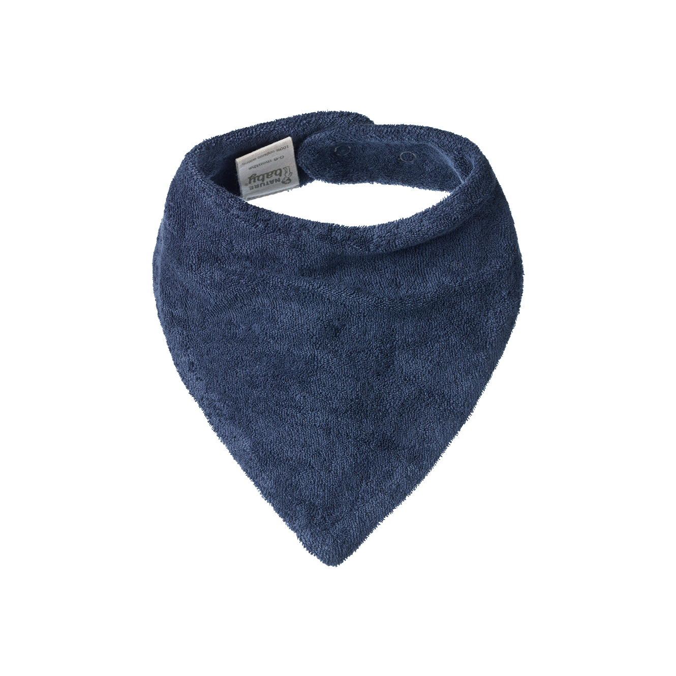 Nature Baby - Terry Triangle Bib -  Vintage Indigo