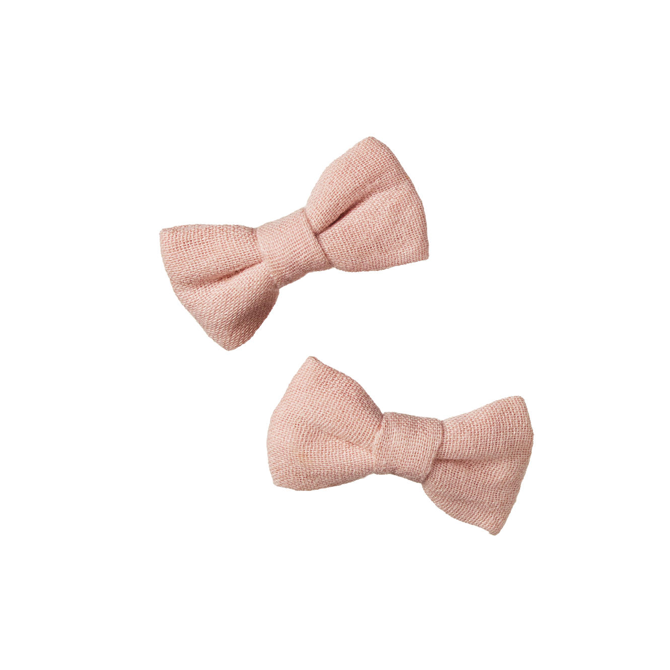 Nature Baby - Bow Hair Clips - Rose Dust