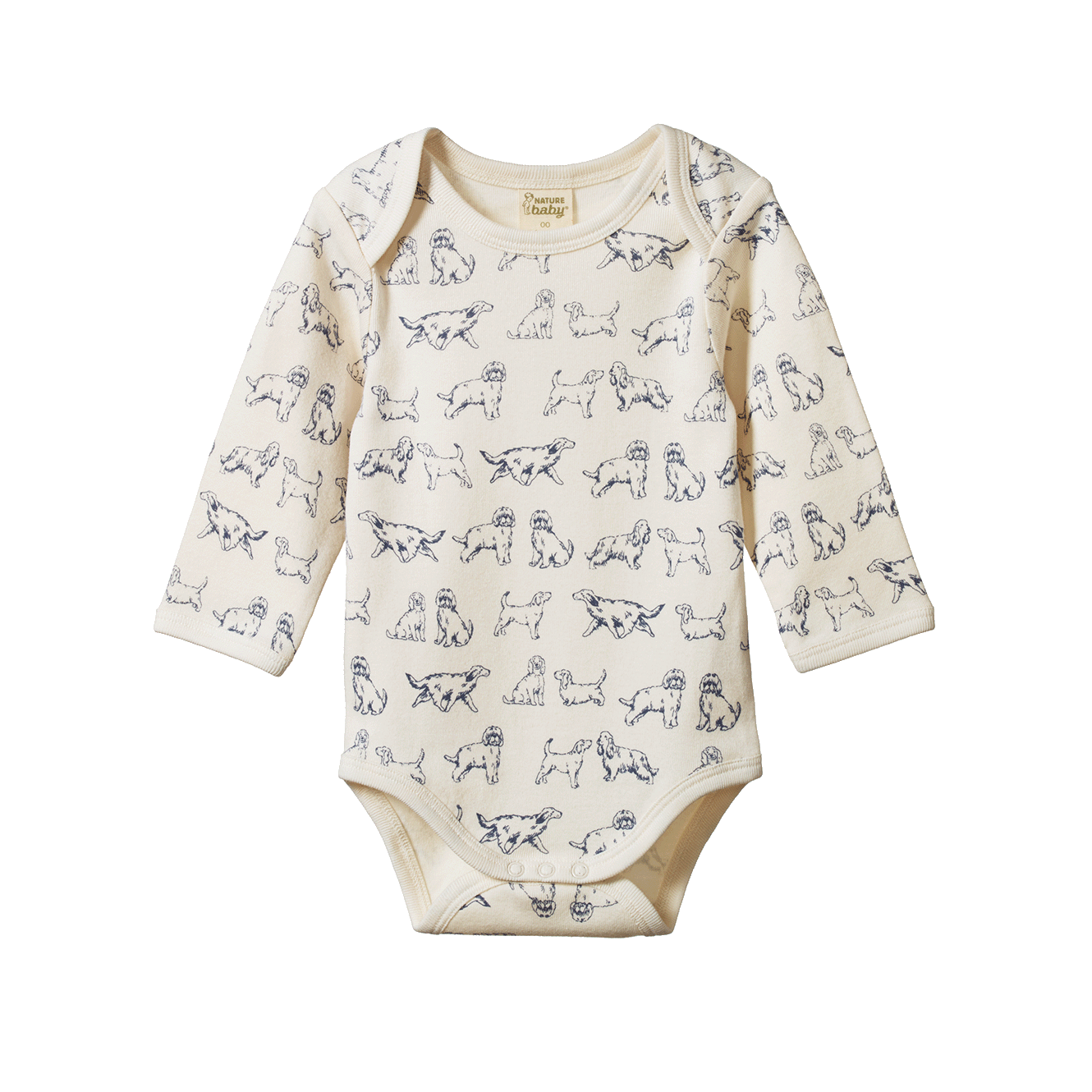 Nature Baby - Long Sleeve Bodysuit - Dog Days Print