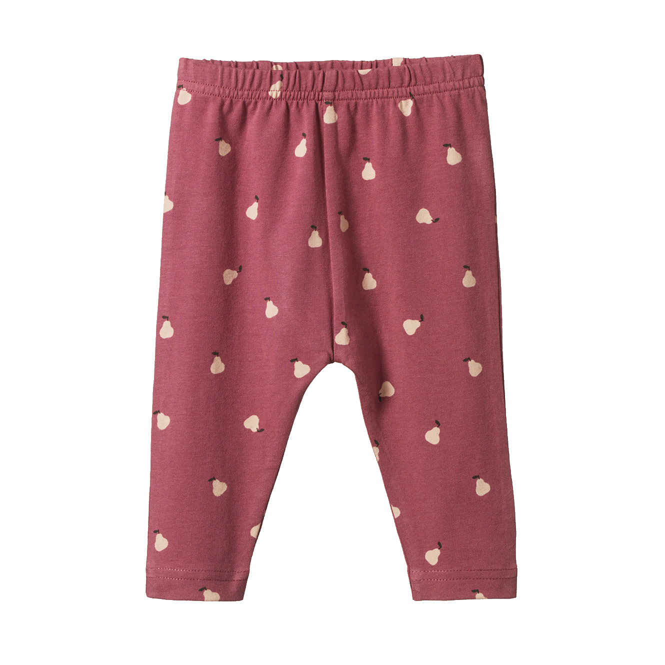 Nature Baby -  Petite Pear Rhubarb Print Leggings