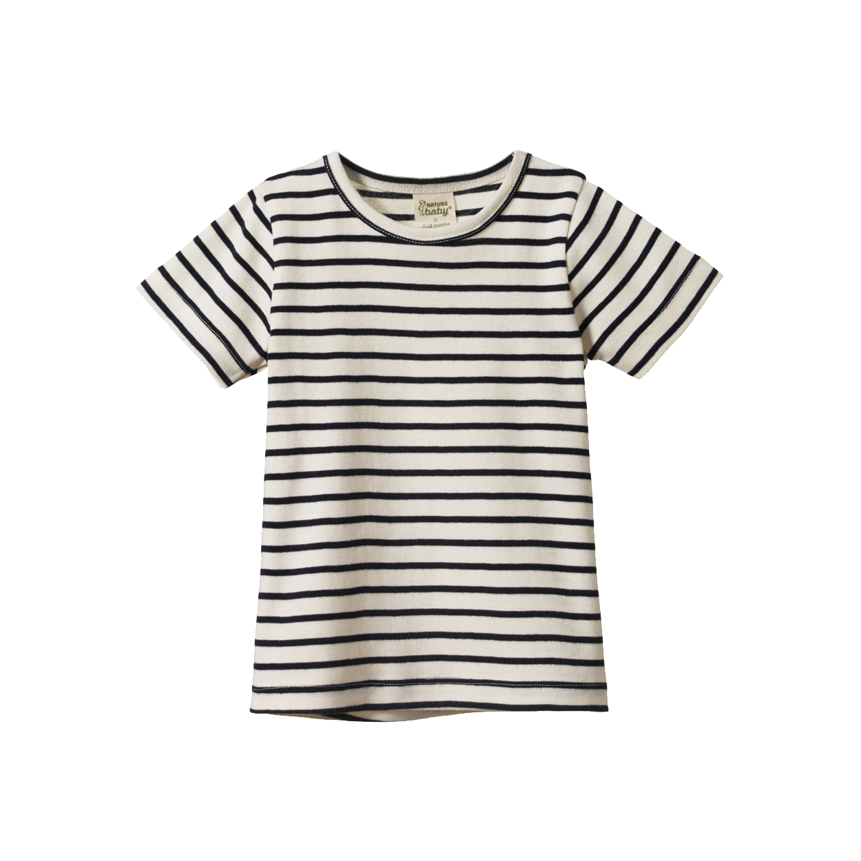 Nature Baby - River Tee - Navy Sailor Stripe