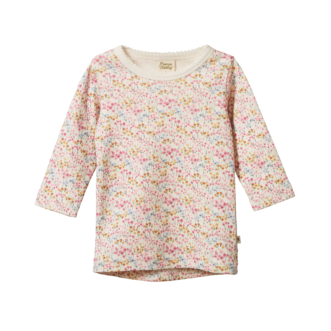 Nature Baby - Cloud Tee - Wildflower Mountain Print