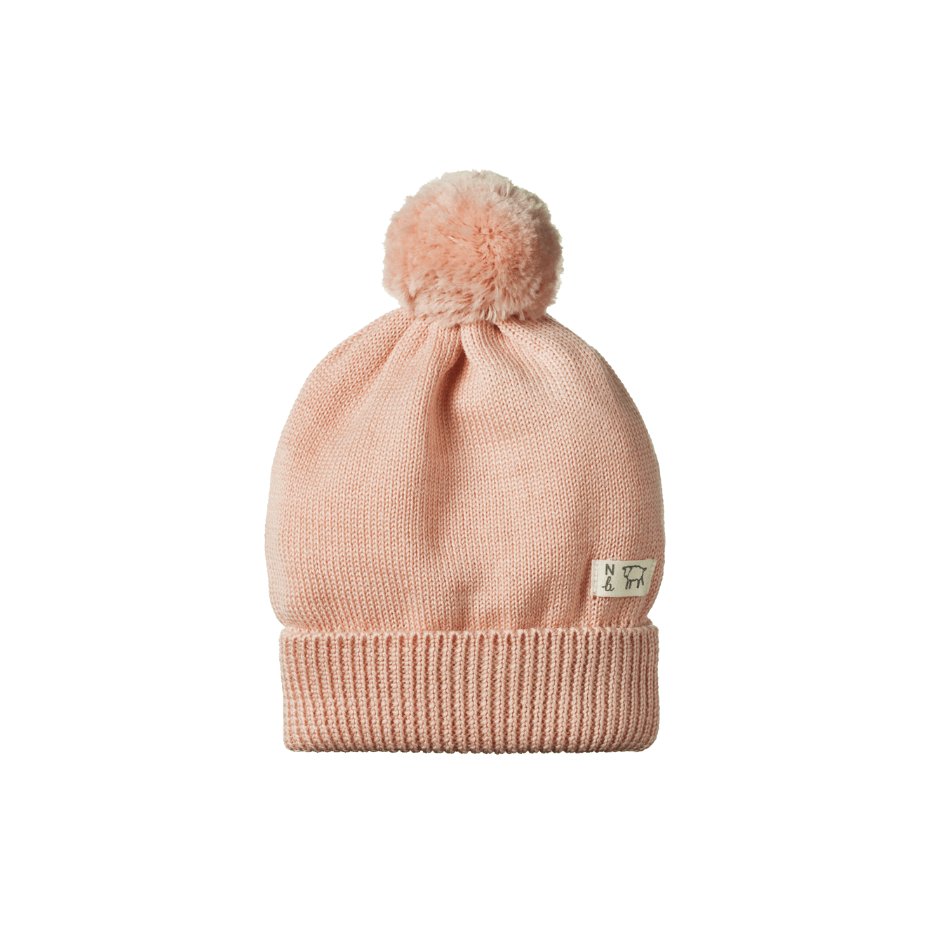 Nature Baby - Alpine Pom Pom Beanie - Rose Dust