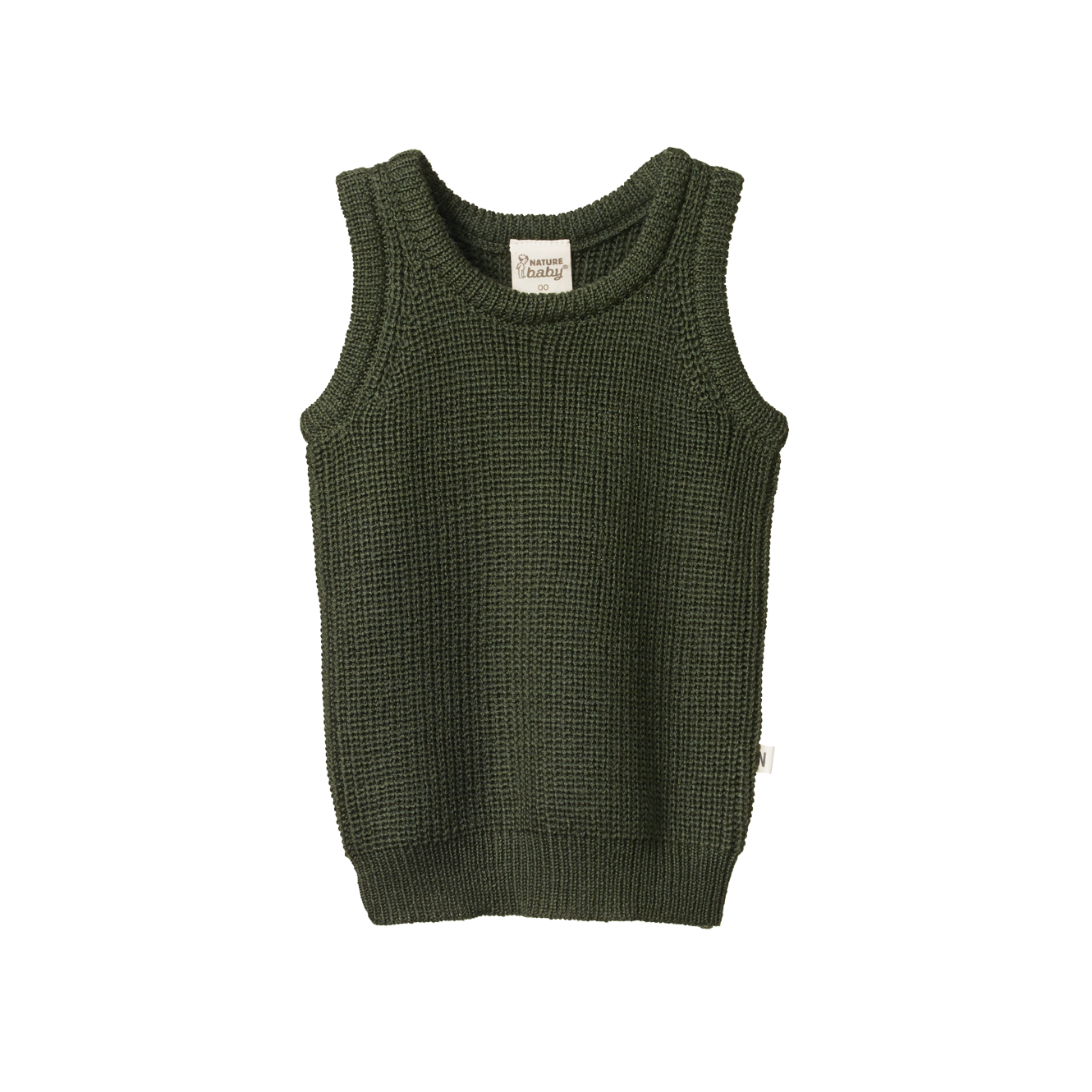 Nature Baby - Chunky Knit Merino Vest - Thyme