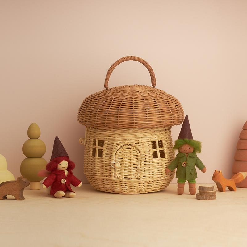 Olli Ella - Rattan Mushroom Basket