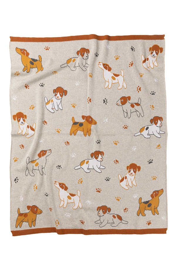 Indus Design Playful Puppies Blanket