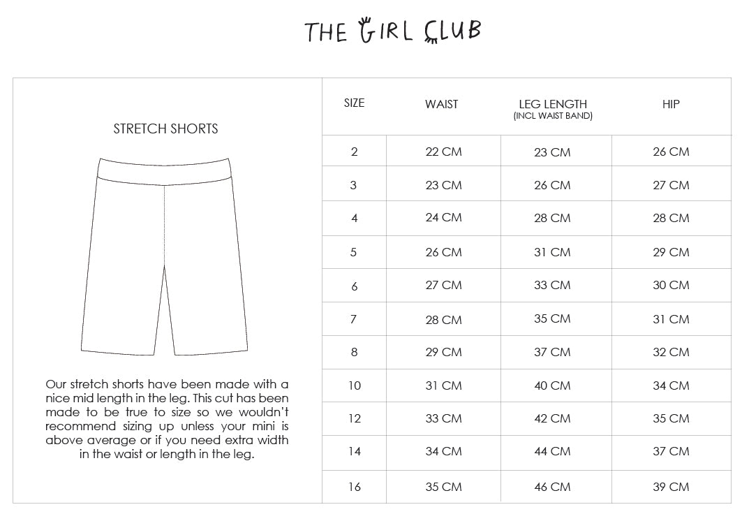 The Girl Club - Party On Stretch Short