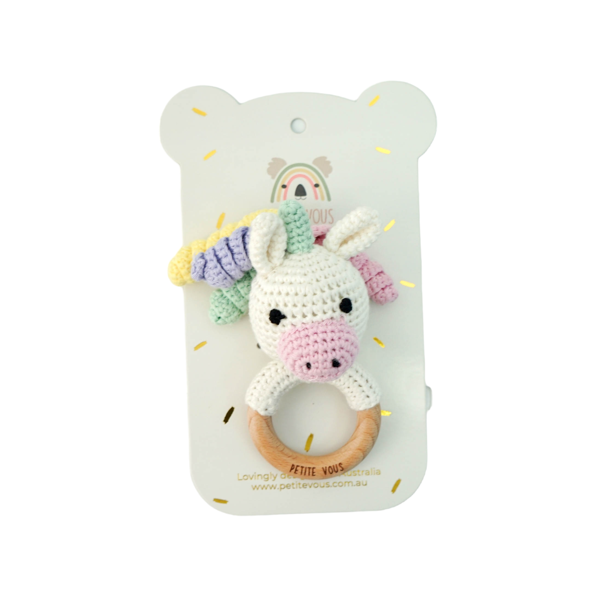 Petite Vous - Ring Rattle - Isla Unicorn