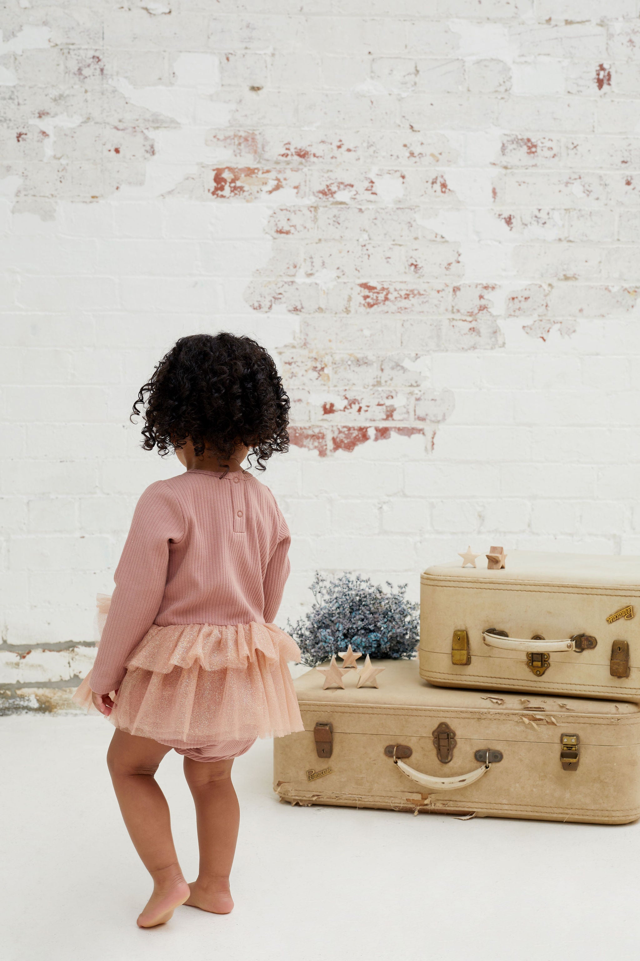 Kapow Kids - Old Rose Ballet Romper