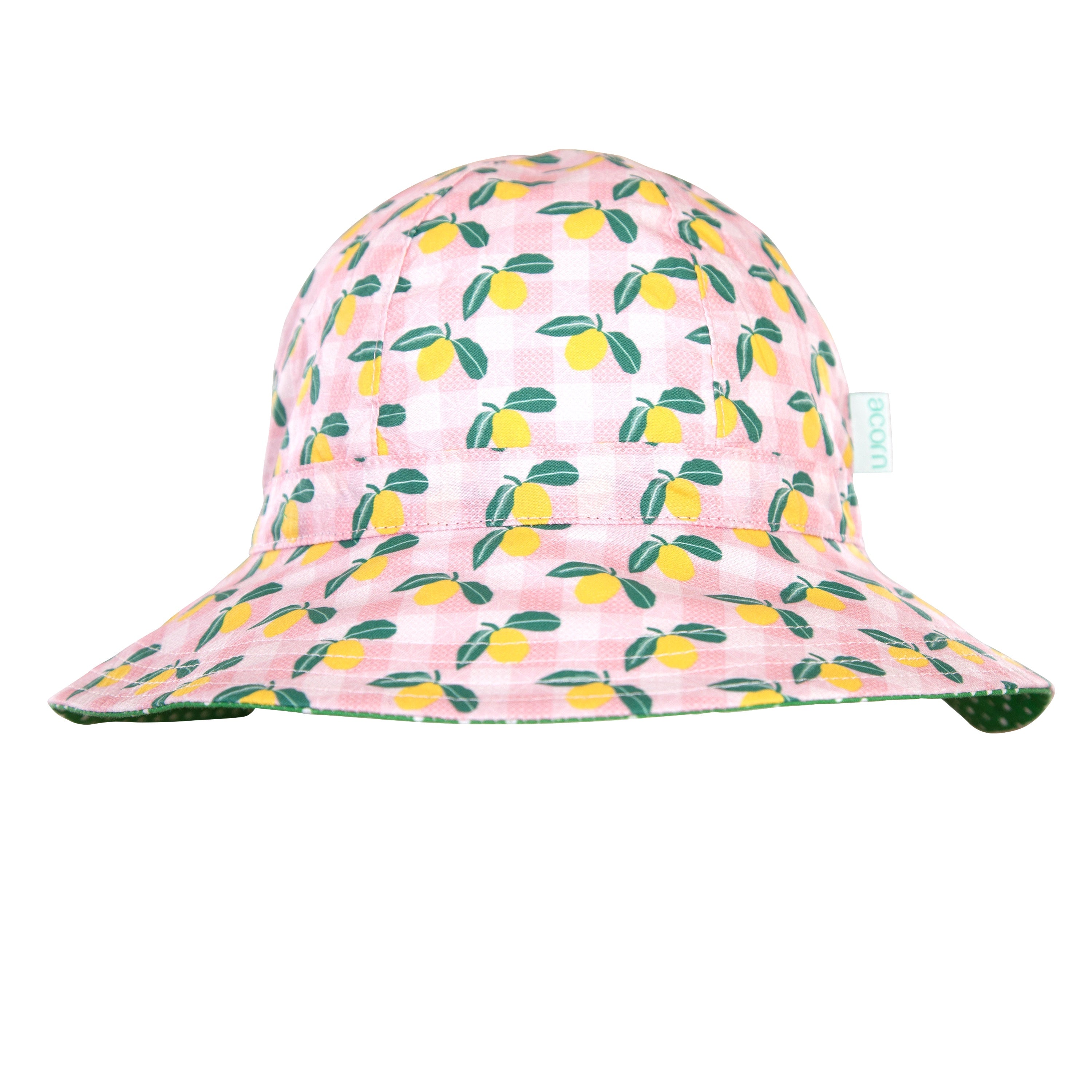 Acorn - Ravello Gingham Wide Brim Sun Hat