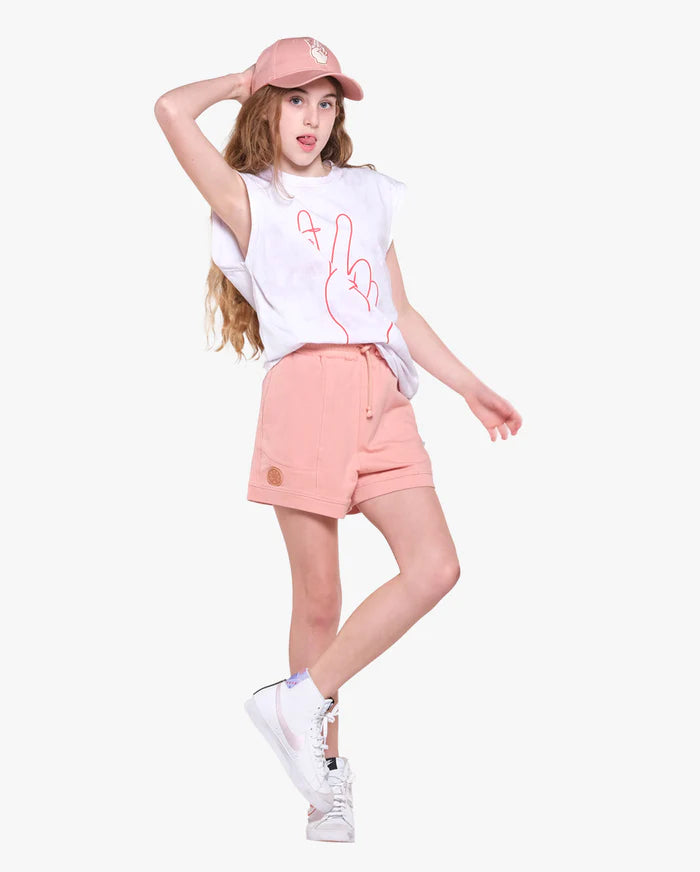 The Girl Club - Sherbet Pink Panel Shorts