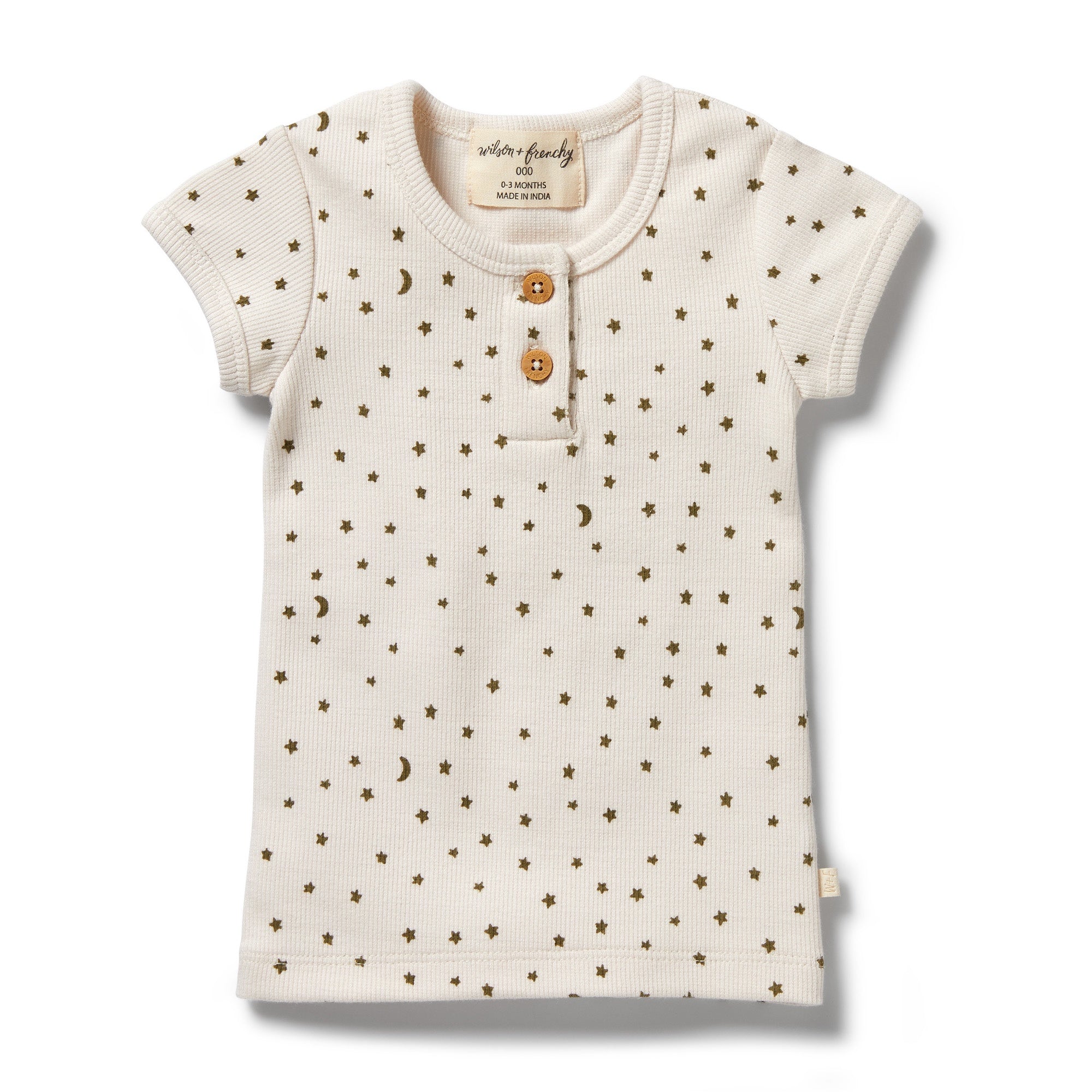 Wilson & Frenchy - Organic Rib Henley Tee - Chasing the Moon