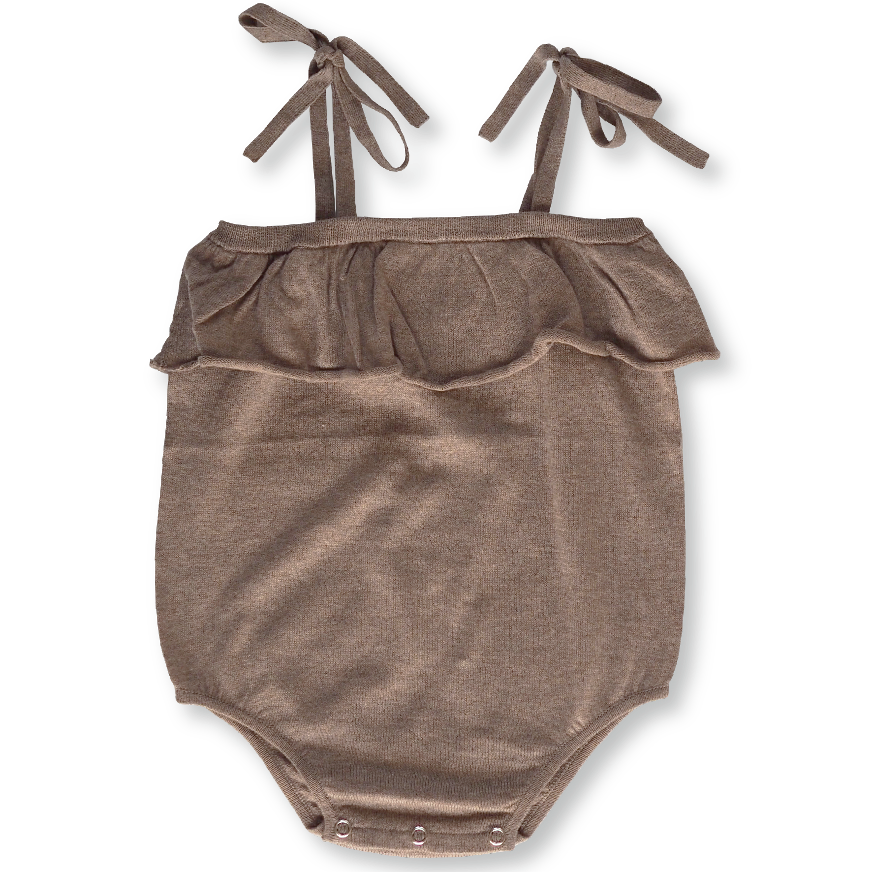 Grown Clothing - Frill Romper - Mushroom