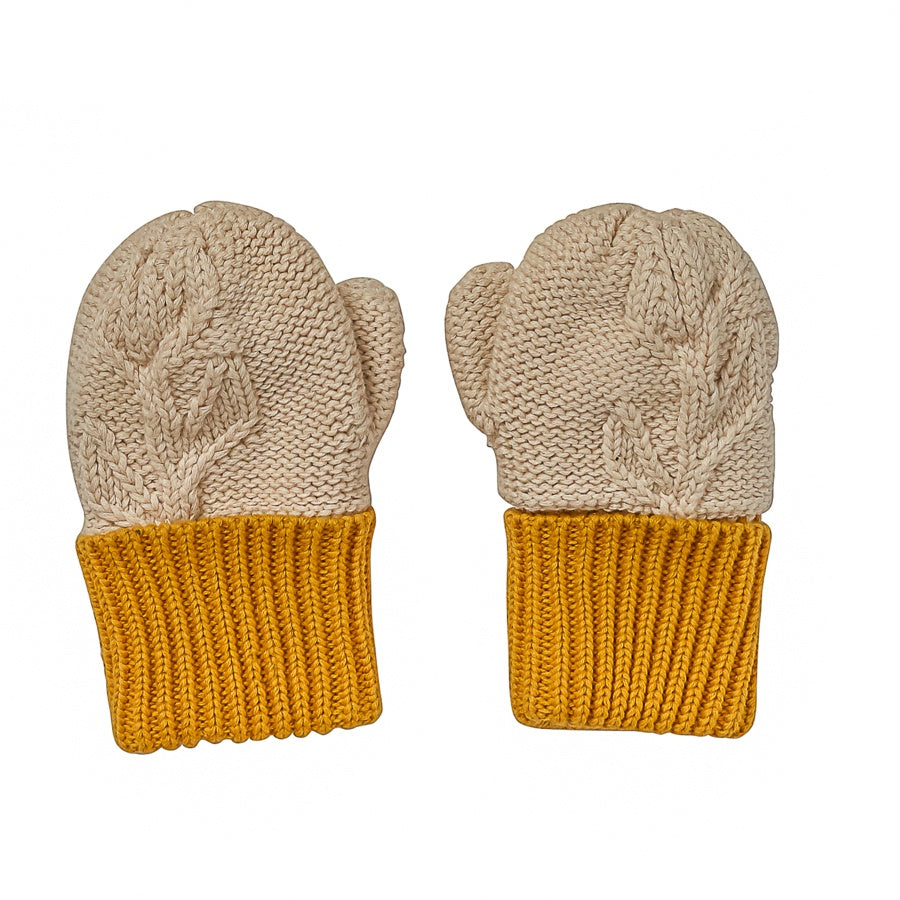 Acorn - Olive Branch Mittens - Oatmeal