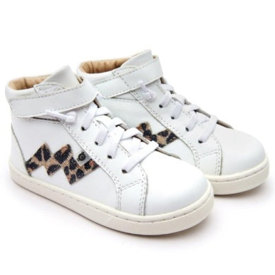 Oldsoles - Bolty High Top - Snow/Kitten