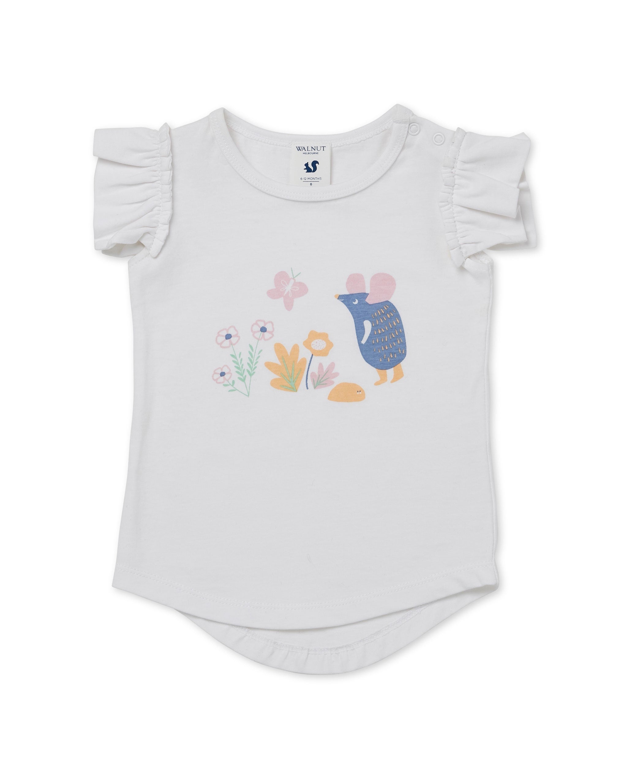 Walnut Baby - Frill Tee - Mosey Mouse