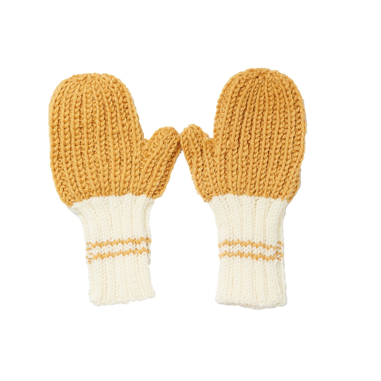 Acorn - Campside Ribbed Mittens - Mustard
