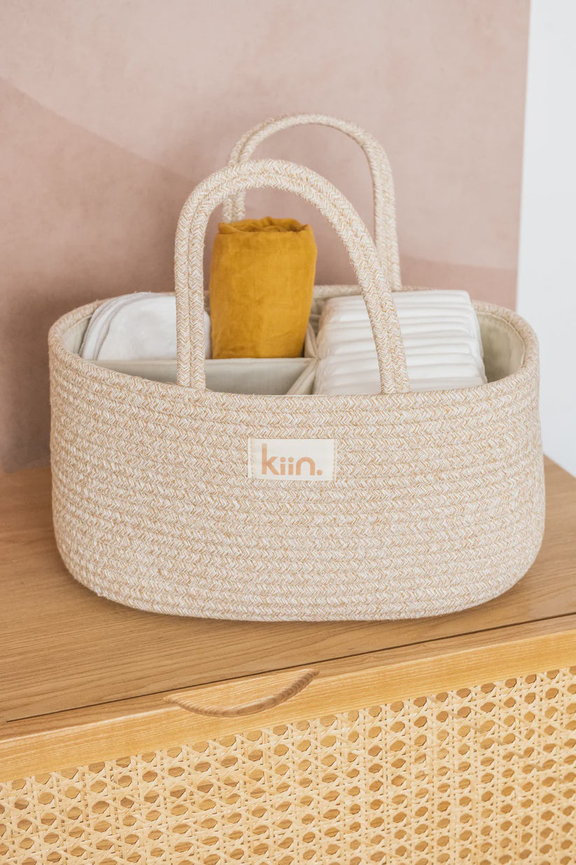 Kiin - Cotton Rope Nappy Caddy Organiser