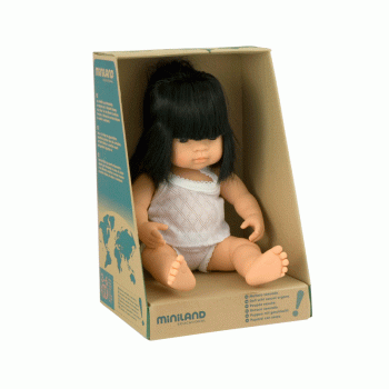 Miniland - Baby Doll - Asian Girl 38cm