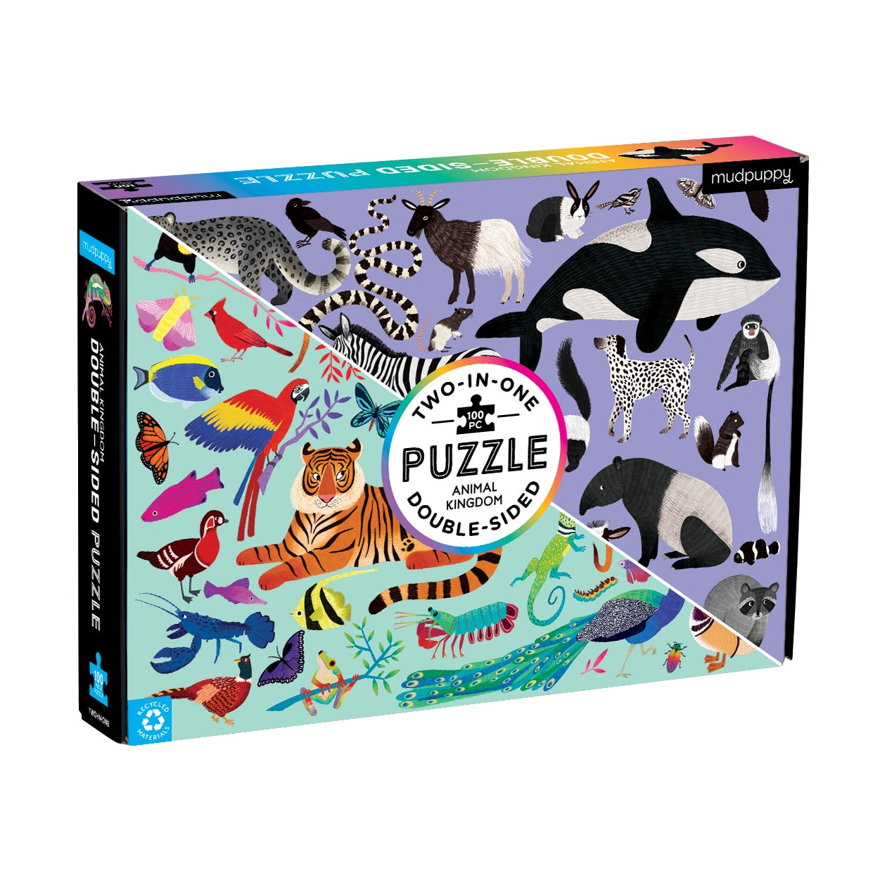 Mudpuppy - Double Sided Puzzle - Animal Kingdom