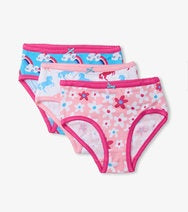 Hatley - Fun Prints Girls Brief Underwear 3 Pack
