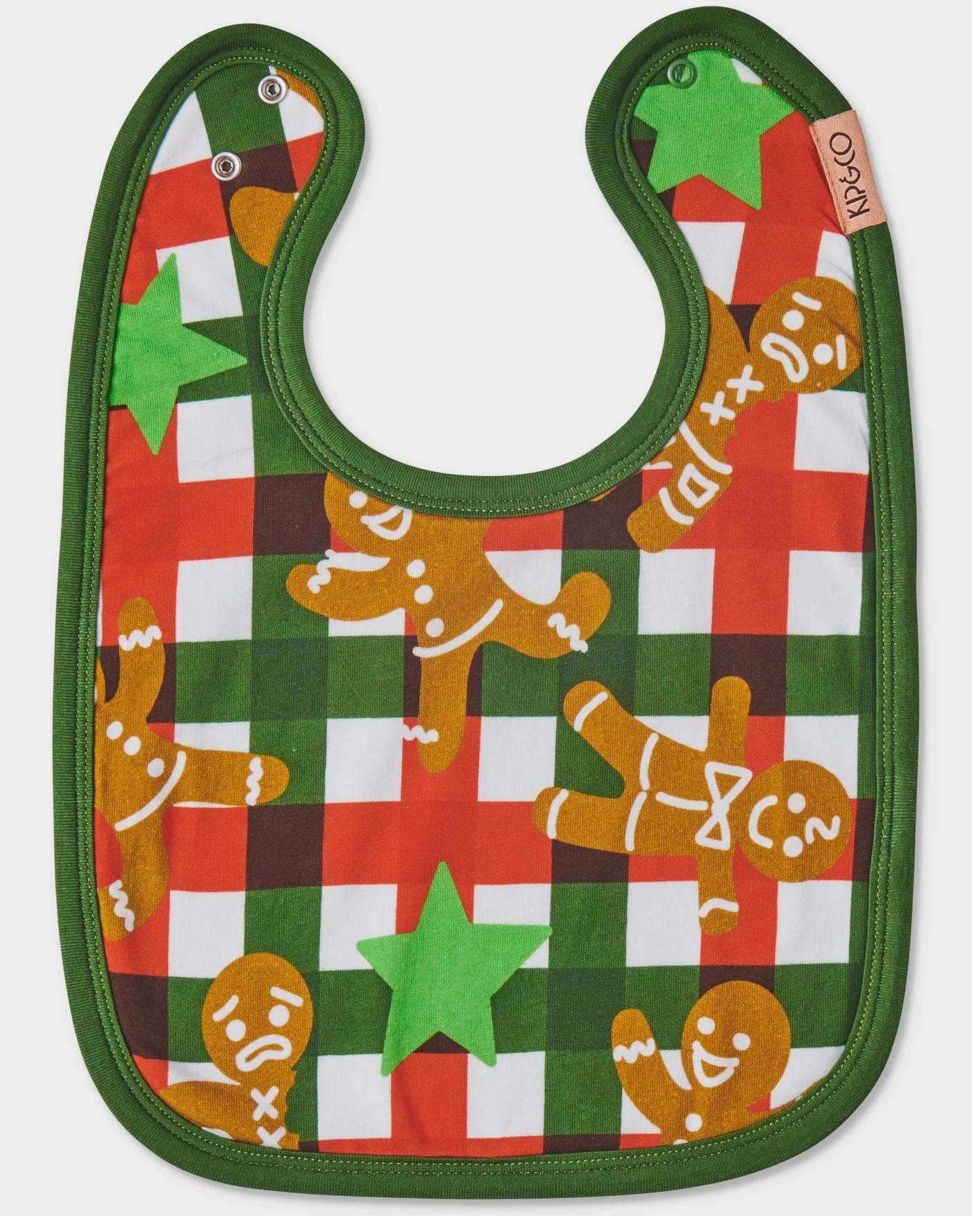 Kip & Co - Gingerbread Man Organic Cotton Bib