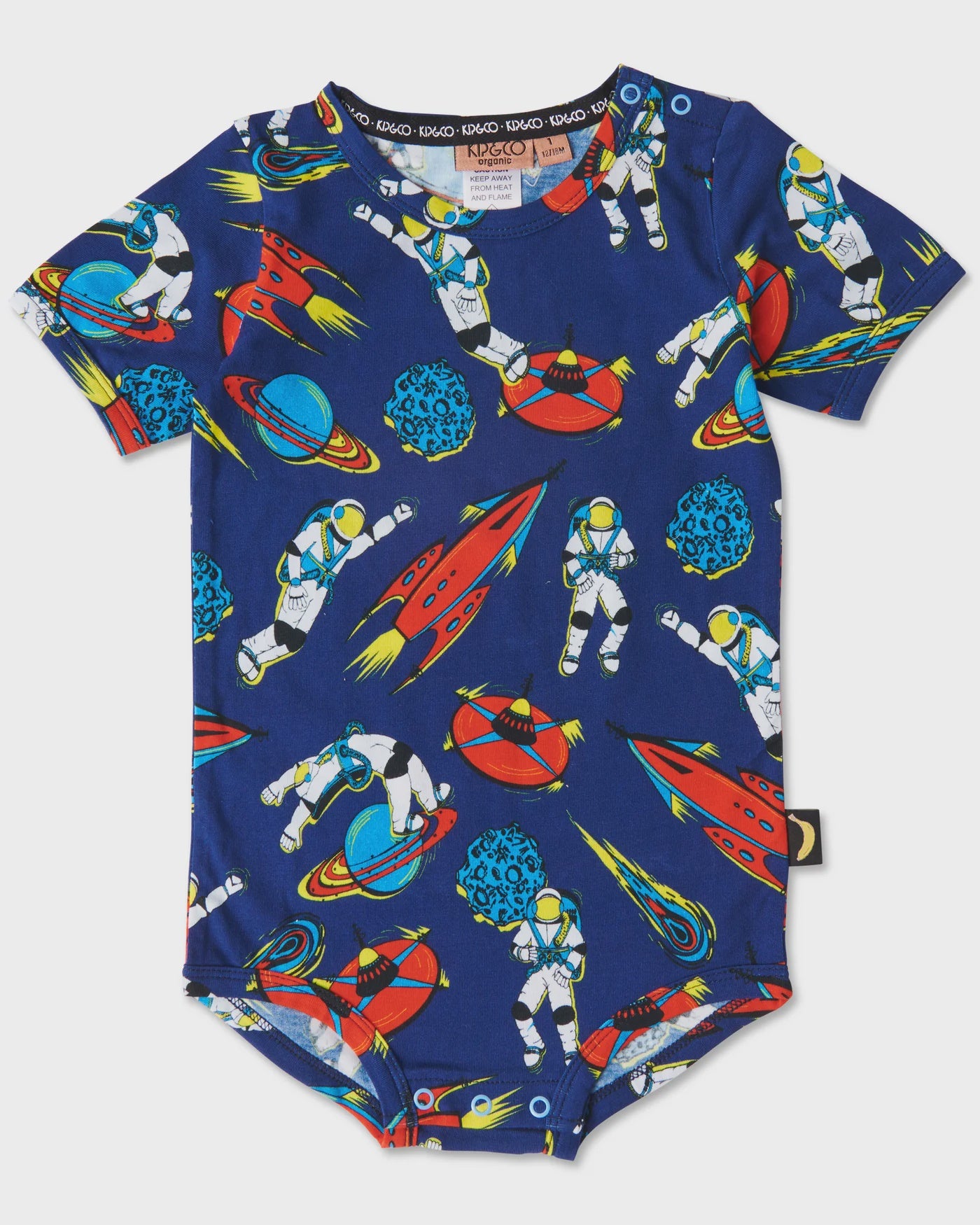 Kip & Co - Outer Space Organic Short Sleeve Bodysuit