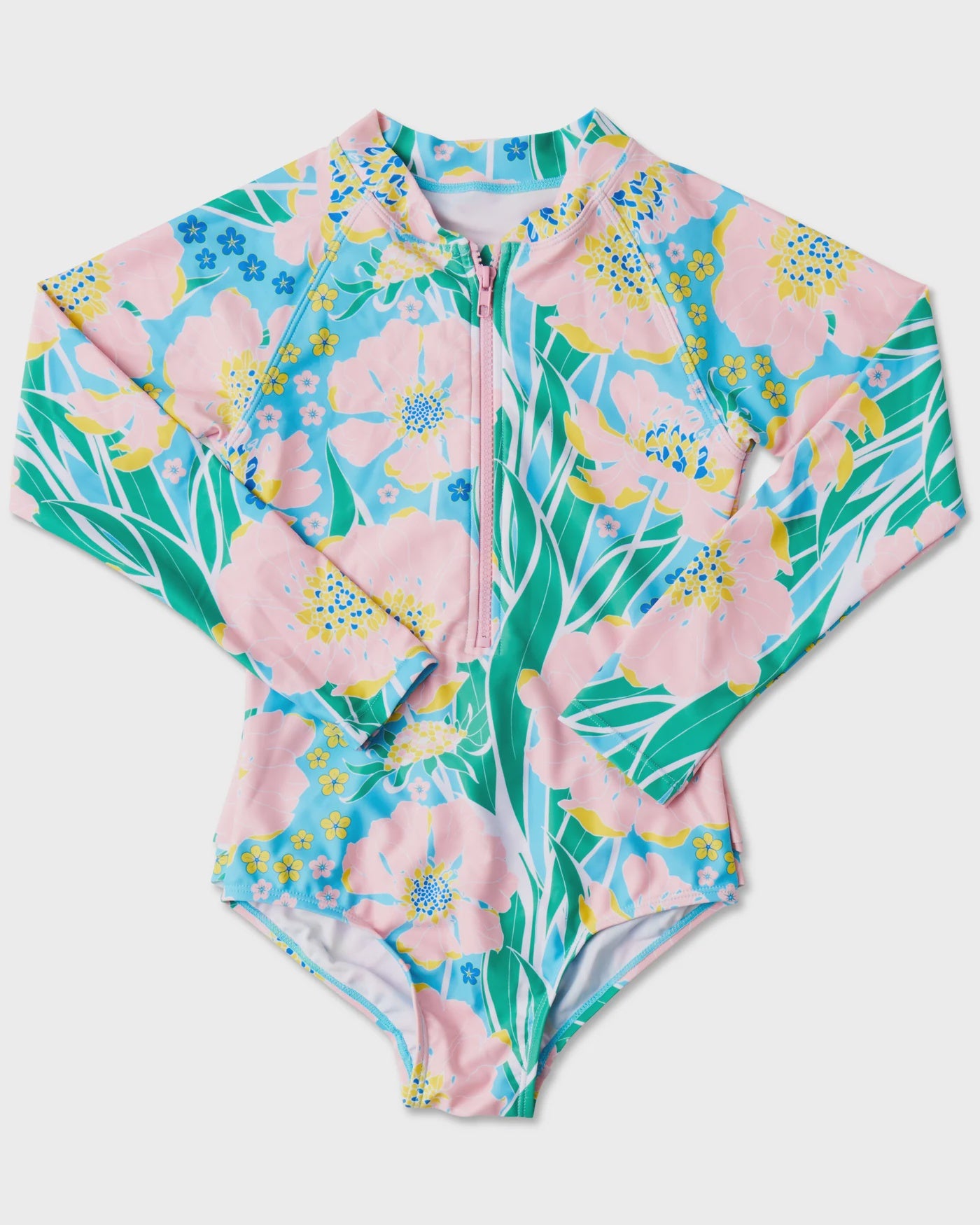 Kip & Co -Tumbling Flowers Long Sleeve Bathers