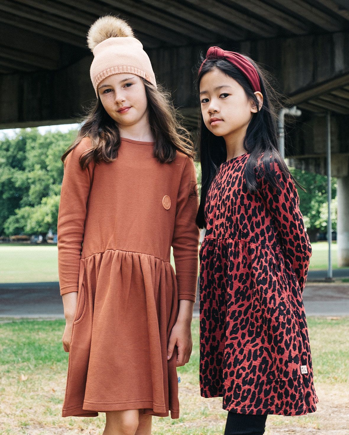 The Girl Club - Leopard Print Gathered Waist Dress - Sienna