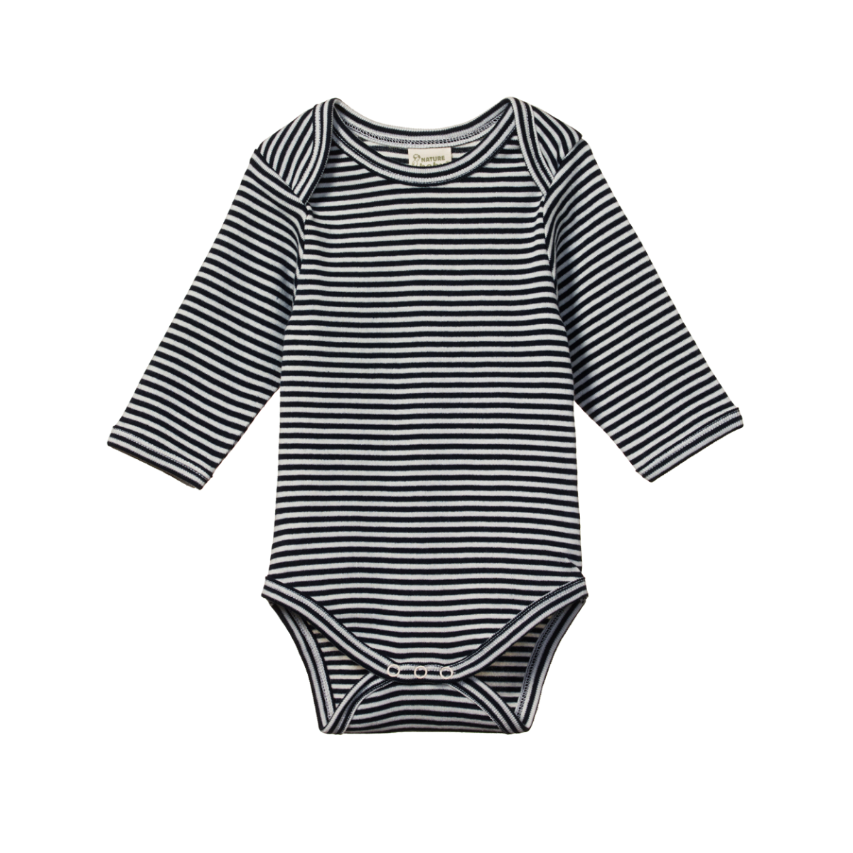 Nature Baby - Long Sleeve Bodysuit - Navy Stripe