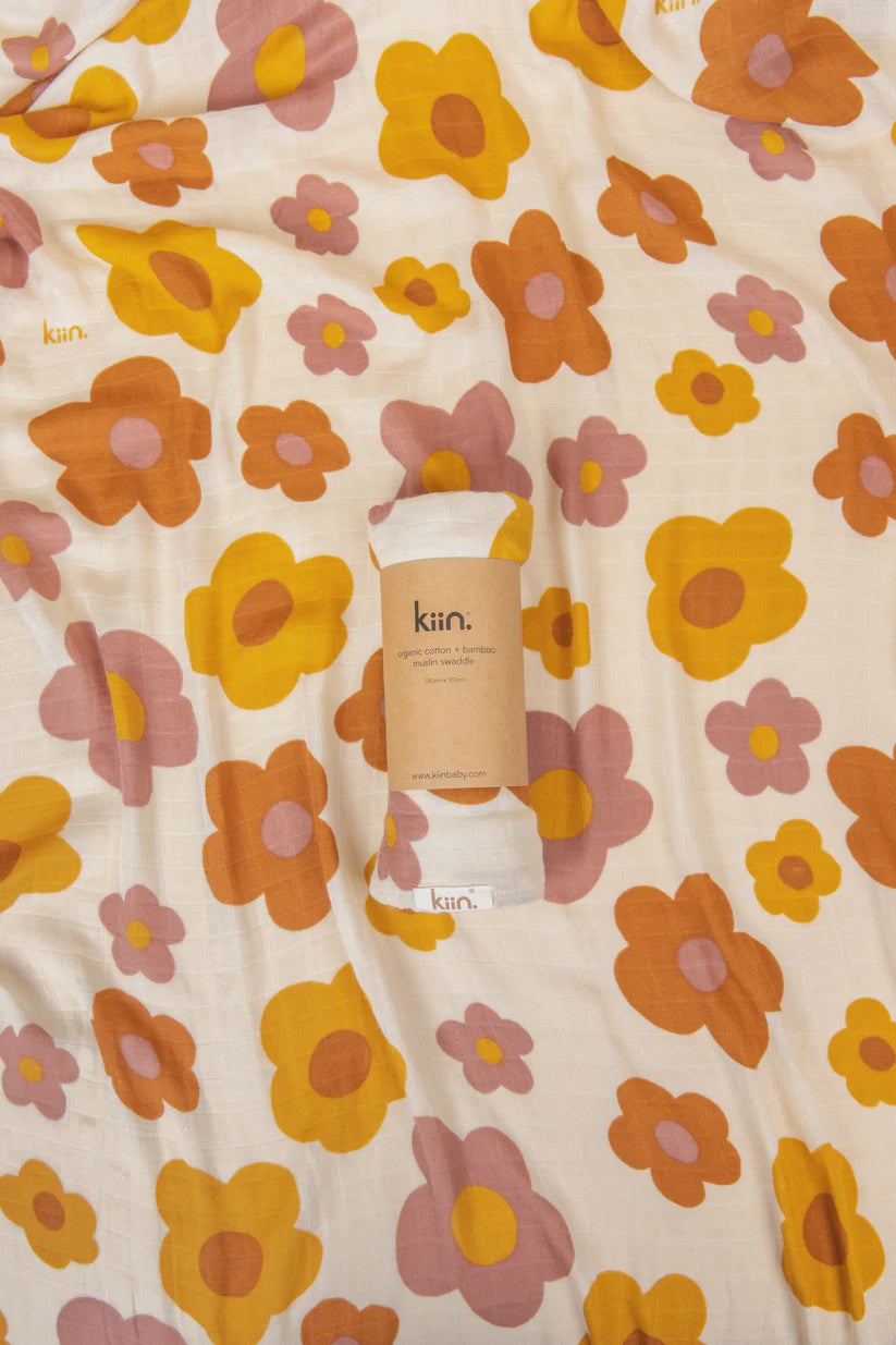 Kiin Baby - Blooms  Organic Swaddle