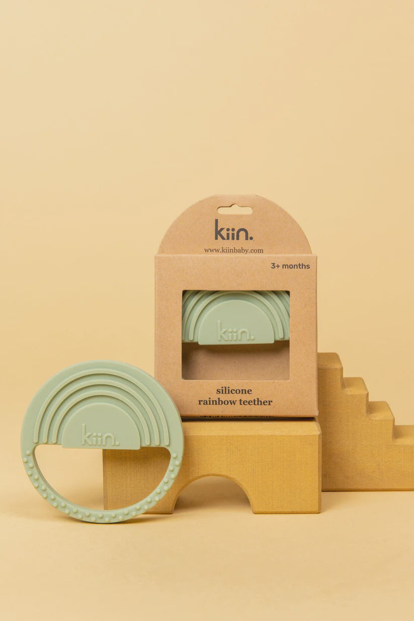 Kiin - Sage Rainbow Silicone Teether